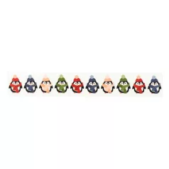   Echo Park Chilling With My Snowmies Bundled Up Penguins Dekorációs ragasztószalag Washi Tape (1 db)