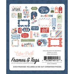   Echo Park Chilling With My Snowmies Kivágatok Frames & Tags (1 csomag)