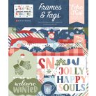 Echo Park Chilling With My Snowmies Kivágatok Frames & Tags (1 csomag)