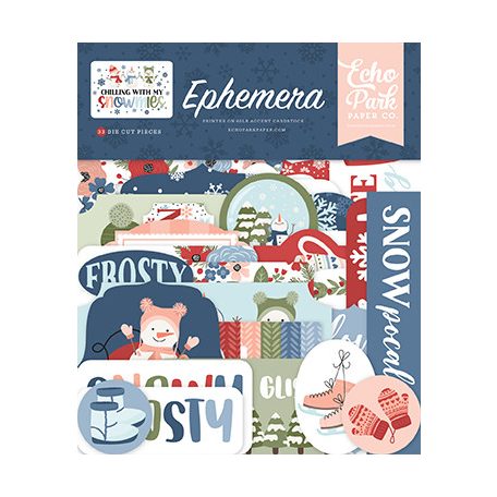 Echo Park Chilling With My Snowmies Kivágatok Ephemera (1 csomag)
