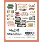 Echo Park Family Kivágatok Titles & Phrases (1 csomag)
