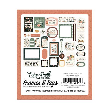 Echo Park Family Kivágatok Frames & Tags (1 csomag)