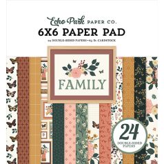   Echo Park Family Scrapbook papírkészlet 6" (15 cm) Paper Pack (24 lap)