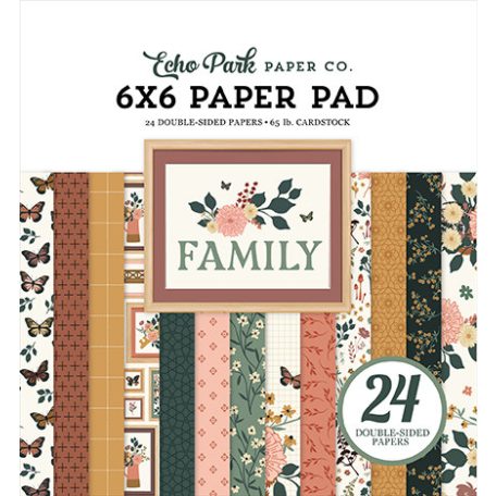 Echo Park Family Scrapbook papírkészlet 6" (15 cm) Paper Pack (24 lap)