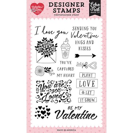 Echo Park Valentine's Day You Are So Loved Szilikonbélyegző Clear Stamps (1 db)