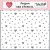 Echo Park Valentine's Day Growing Love Hearts Stencil 6" (15 cm) Designer Stencil (1 db)