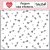 Echo Park Valentine's Day Love Arrows Stencil 6" (15 cm) Designer Stencil (1 db)