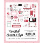 Echo Park Valentine's Day Kivágatok Frames & Tags (1 csomag)