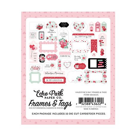 Echo Park Valentine's Day Kivágatok Frames & Tags (1 csomag)