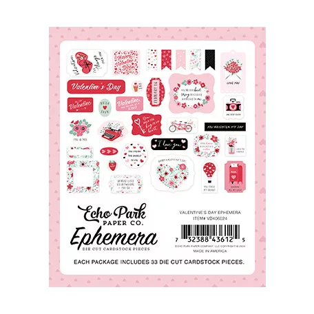 Echo Park Valentine's Day Kivágatok Ephemera (1 csomag)