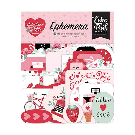 Echo Park Valentine's Day Kivágatok Ephemera (1 csomag)