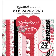  Echo Park Valentine's Day Scrapbook papírkészlet 6" (15 cm) Paper Pack (24 lap)