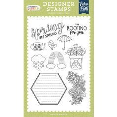   Echo Park Blossoms And Bees Rooting For You Szilikonbélyegző Clear Stamps (1 db)