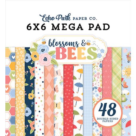 Echo Park Blossoms And Bees Scrapbook papírkészlet 6" (15 cm) Paper Pack (48 lap)