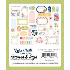   Echo Park Blossoms And Bees Kivágatok Frames & Tags (1 csomag)