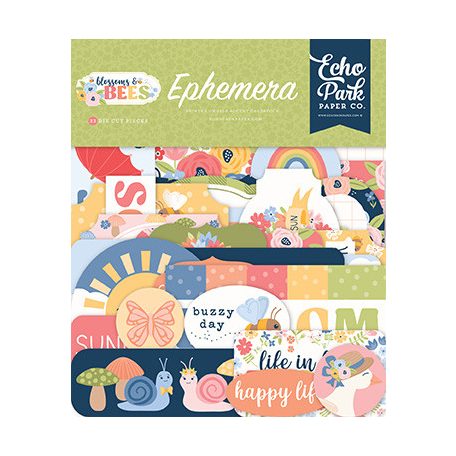 Echo Park Blossoms And Bees Kivágatok Ephemera (1 csomag)