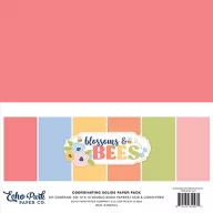   Echo Park Blossoms And Bees Papírkészlet 12" (30 cm) Coordinating Solids Paper Pack (6 lap)