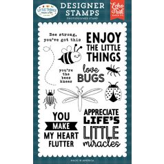   Echo Park Little Things Mean A Lot Friendly Bugs Szilikonbélyegző Clear Stamps (1 db)