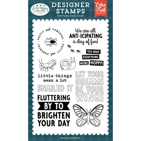 Echo Park Little Things Mean A Lot Pretty And Powerful Szilikonbélyegző Clear Stamps (1 db)