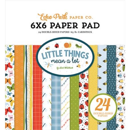 Echo Park Little Things Mean A Lot Scrapbook papírkészlet 6" (15 cm) Paper Pack (24 lap)