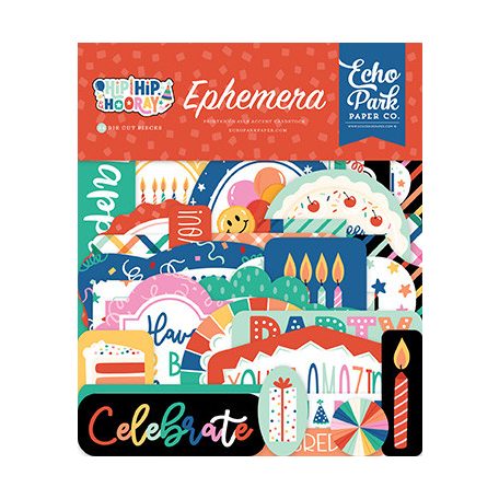 Echo Park Hip Hip Hooray Kivágatok Ephemera (1 csomag)