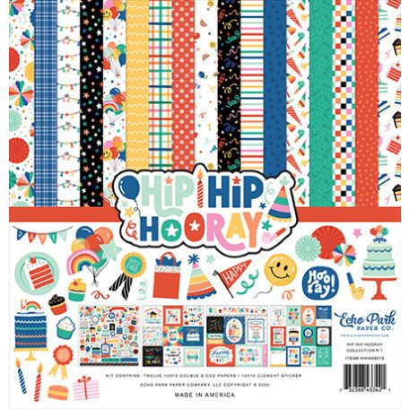 Echo Park Hip Hip Hooray Scrapbook papírkészlet 12" (30 cm) Collection Kit (1 csomag)