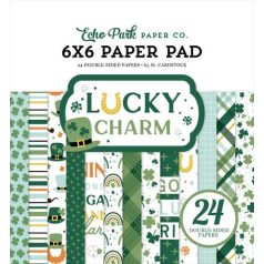   Echo Park Lucky Charm Scrapbook papírkészlet 6" (15 cm) Paper Pack (24 lap)