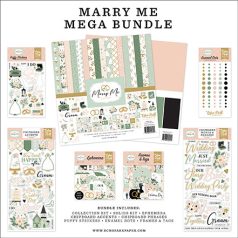   Echo Park Marry Me Scrapbook alkotócsomag 12" (30 cm) Mega Bundle (1 csomag)