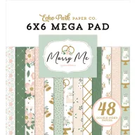   Echo Park Marry Me Scrapbook papírkészlet 6" (15 cm) Paper Pack (48 lap)