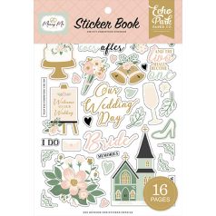 Echo Park Marry Me Matrica készlet Sticker Book (16 ív)