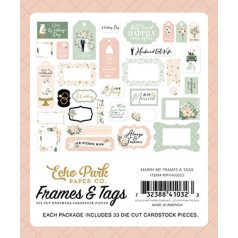 Echo Park Marry Me Kivágatok Frames & Tags (1 csomag)