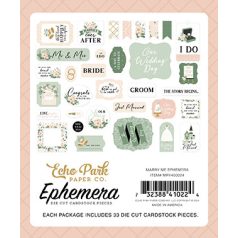 Echo Park Marry Me Kivágatok Ephemera (1 csomag)