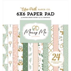   Echo Park Marry Me Scrapbook papírkészlet 6" (15 cm) Paper Pack (24 lap)