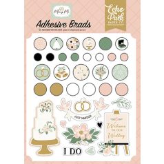 Echo Park Marry Me Díszítőelem Adhesive Brads (1 csomag)