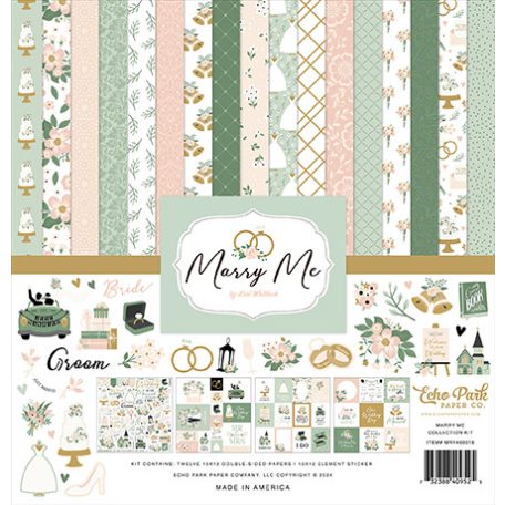 Echo Park Marry Me Scrapbook papírkészlet 12" (30 cm) Collection Kit (1 csomag)