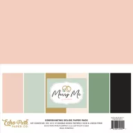   Echo Park Marry Me Papírkészlet 12" (30 cm) Coordinating Solids Paper Pack (6 lap)