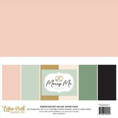   Echo Park Marry Me Papírkészlet 12" (30 cm) Coordinating Solids Paper Pack (6 lap)