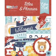   Echo Park Baby On Board - Boy Kivágatok Titles & Phrases (1 csomag)