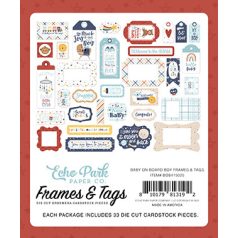   Echo Park Baby On Board - Boy Kivágatok Frames & Tags (1 csomag)