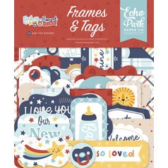   Echo Park Baby On Board - Boy Kivágatok Frames & Tags (1 csomag)