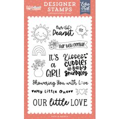   Echo Park Baby On Board - Girl Our Lil Peanut Szilikonbélyegző Clear Stamps (1 db)