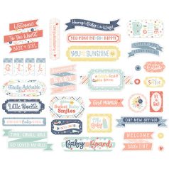   Echo Park Baby On Board - Girl Kivágatok Titles & Phrases (1 csomag)
