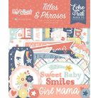 Echo Park Baby On Board - Girl Kivágatok Titles & Phrases (1 csomag)