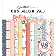   Echo Park Baby On Board - Girl Scrapbook papírkészlet 6" (15 cm) Paper Pack (48 lap)
