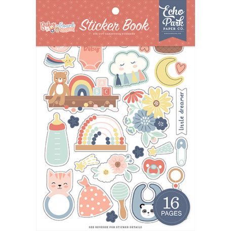 Echo Park Baby On Board - Girl Matrica készlet Sticker Book (16 ív)