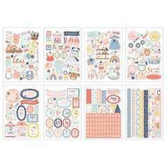   Echo Park Baby On Board - Girl Matrica készlet Sticker Book (16 ív)