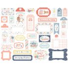 Echo Park Baby On Board - Girl Kivágatok Frames & Tags (1 csomag)