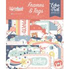 Echo Park Baby On Board - Girl Kivágatok Frames & Tags (1 csomag)