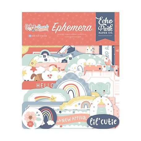 Echo Park Baby On Board - Girl Kivágatok Ephemera (1 csomag)