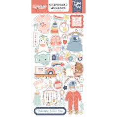   Echo Park Baby On Board - Girl Chipboard 6"X12" Chipboard Accents (1 ív)